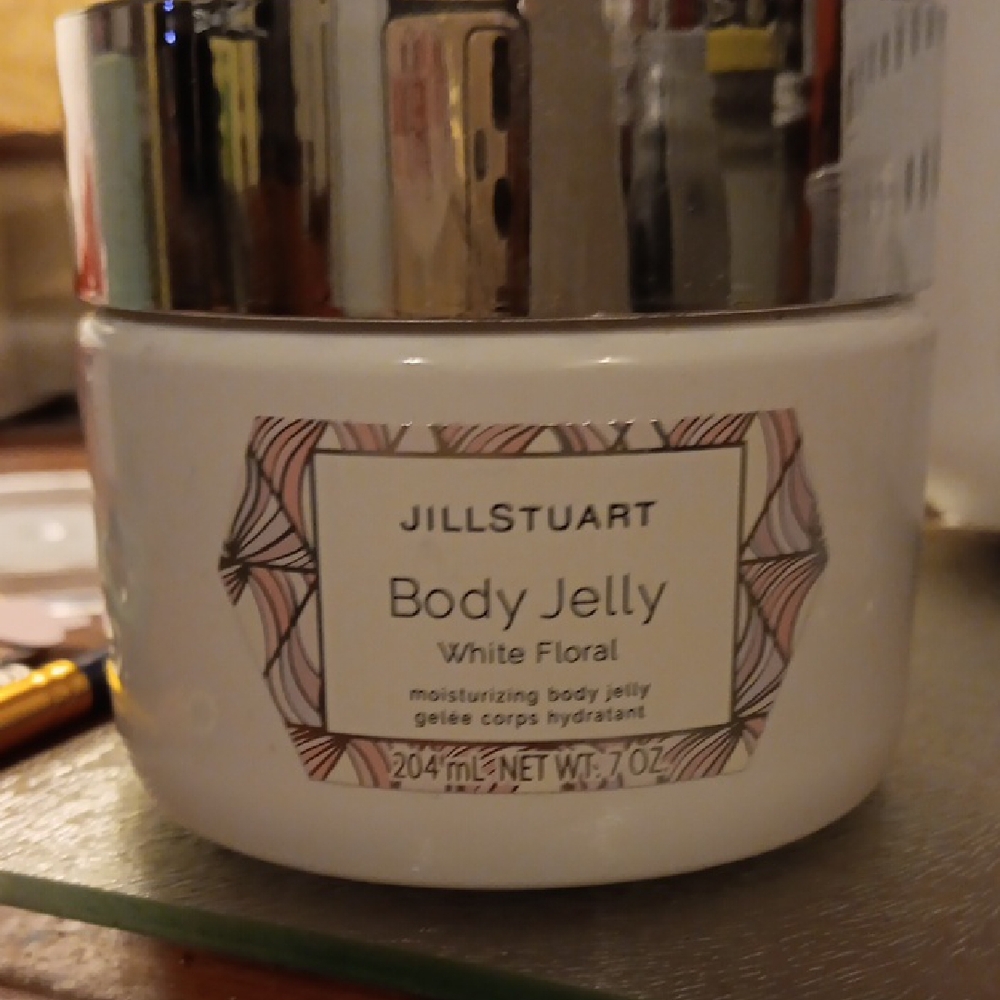 Jill Stuart White and Silver Body Moisturizer